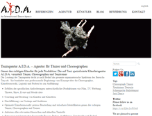 Tablet Screenshot of aida-dance.de